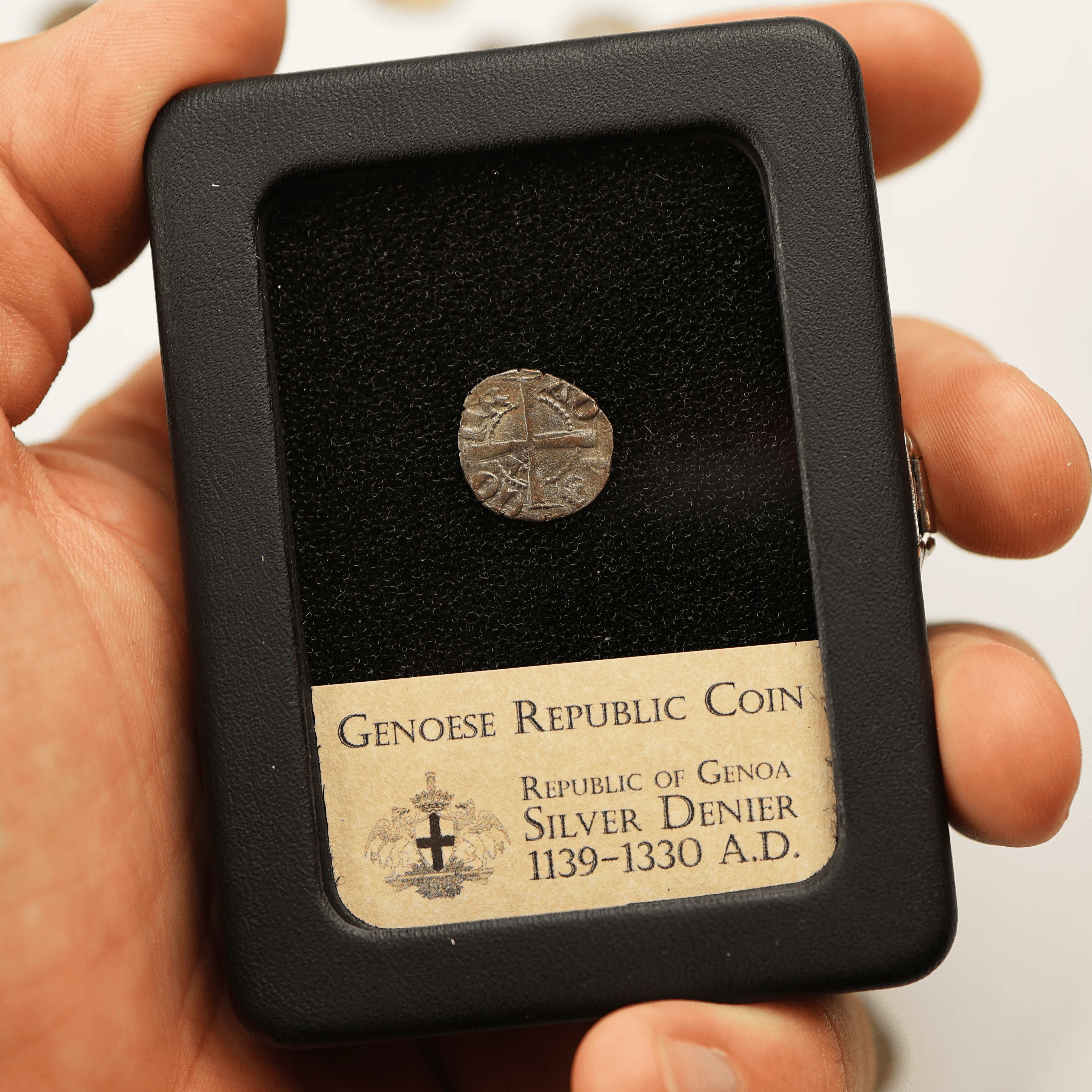 Medieval Genoa | Silver Denier - Image 5